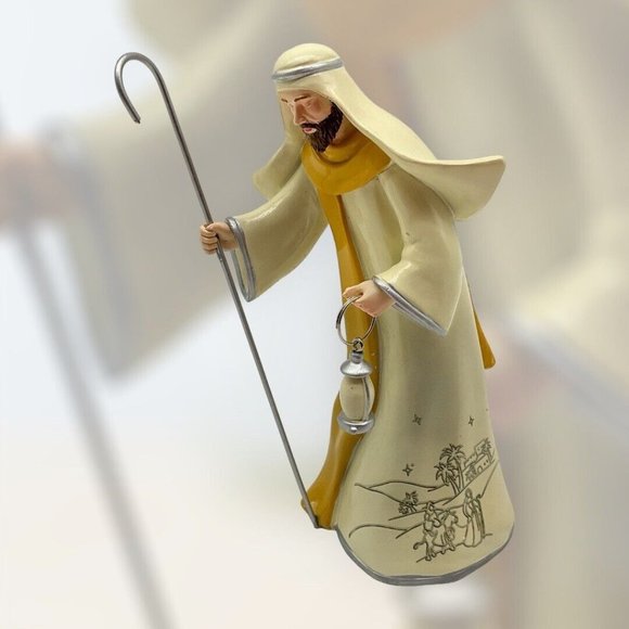 Hawthorne Village Silver Blessings Nativity Christmas Tree Collection JOSEPH - Picture 5 of 16